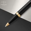 Parker IM Juodas GT tušinukas, padengtas auksu, su graviravimu SU ORIGINALIU juodu dėklu
