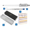 Parker Jotter Originals baltas su graviravimu ir dovanų maišeliu