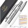 Parker Jotter Originals baltas su graviravimu ir dovanų maišeliu