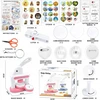 „Pasidaryk pats“ mygtukų RINKINYS VAIKAMS, 36 Vnt., ROŽINĖ PLASTIKINĖ TRIUKIS KŪRYBINGA