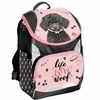 Paso BACKPACK rožinė aukščiausios kokybės mokyklinė kuprinė Juodas Dog | Mergaitei