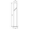 Pastatomas lauko šviestuvas KANLUX Laven, IP44, 1 x 27, max 10W, 13 x 13 x 80 cm