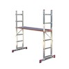 Pastolinės kopėčios KRAUSE, aliumininės, universalios, 2 x 6, darbinis aukštis - 375 cm