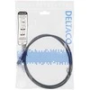 Patch kabelis DELTACO S/FTP Cat6, 1m, 250MHz, UV atsparus, juodas / SFTP-61UV