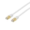 Patch kabelis DELTACO S/FTP Cat7, 0.5m, 600MHz, Delta-sertifikuotas, LSZH, RJ45 jungtys, baltas / STP-70V