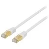 Patch kabelis DELTACO S/FTP Cat7, 2m, 600MHz, Delta sertifikuotas, LSZH, RJ45 jungtys, baltas / STP-72V