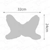 PATOGI ANTISKURINĖ VELIURINĖ KELIONĖS PAGALVĖ BUTTERFLY BabyUniverse 32x24cm