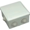 SCAME Paviršinė instaliacinė dėžutė CUBIK, IP55, 80 x 80 mm, su sandarikliais