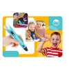 PD 3D PEN Vaikams Mėlyna + 110m FILAMENTAS + NEMOKAMAS ŠABLONAS XL rinkinys