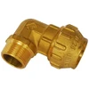 PE vamzdžio alkūnė, DN32 x 1", išor. sr., žalvarinė