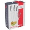 Peilių rinkinys Vinzer Crystal VNZ89113/VNZ50113, 6 vnt. su permatomu stovu