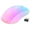 Belaidė pusiau permatoma DELTACO GAMING pelė, RGB, itin lengva, balta / GAM-145-W