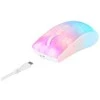 Belaidė pusiau permatoma DELTACO GAMING pelė, RGB, itin lengva, balta / GAM-145-W