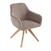 PEMA ruda velvetinė pasukama kėdė 56x60x82 cm HOMLA