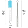 PEN 5 ml SILIKONINIS DALYTUVAS PIPETINIS PLASTIKINIS LAŠINtuvas KELIAS NAUDOJIMAS