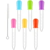 PEN 5 ml SILIKONINIS DALYTUVAS PIPETINIS PLASTIKINIS LAŠINtuvas KELIAS NAUDOJIMAS