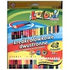 Penmate Dvipusiai spalvoti pieštukai, 24 = 48 spalvos, trikampio formos, su drožtuku, Colori, Penmait