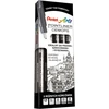 Pentel Pointliner juodi plunksniniai rašikliai, 5 vnt.