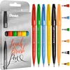 Pentel Touch Pen rinkinys, 6 spalvų, kaligrafijai