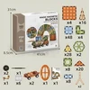 Peppyfun 3D Magnetiniai Konstrukciniai Blokai Kūrybinis edukacinis Rinkinys 153 vnt Didelis