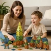 Peppyfun 3D Magnetiniai Konstrukciniai Blokai Kūrybinis edukacinis Rinkinys 153 vnt Didelis