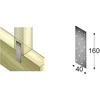 Perforuota plokštelė Arras 40x160x2mm cinkuota