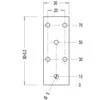 Perforuota plokštelė Arras 80x30x2mm cinkuota