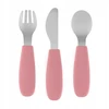 PETITE&MARS Dusty Rose nerūdijančio plieno vaikiški stalo įrankiai