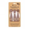 PETITE&MARS Silikoninių šaukštelių rinkinys 3 vnt. TAKE&MATCH Velvet Latte 6m+