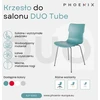 Phoenix DUO Tube kėdė svetainei ir valgomajam su Stone metalinėmis kojomis