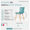 Phoenix DUO Wood kėdė svetainei ir valgomajam su akmens medinėmis kojomis