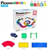 Picasso Tiles PicassoTiles Magnetinis automobilių takelis Picasso plytelės magnetiniai blokai 30 elementų dideli