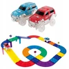 Picasso Tiles PicassoTiles Magnetinis automobilių takelis Picasso plytelės magnetiniai blokai 30 elementų dideli