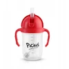 Piciuś Bidon niekapek vaikams su obciążaną słomką 240 ml 6m+ MALINOWY