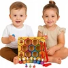 Picollo ARKADINIS ŽAIDIMAS DARBINIS BIČIŲ korinis MEDINIS MONTESSORI