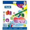 Pieštukai 12 spalvų MAXI tribriauniai 0722612 MILAN, R06-040