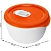 Pietų indas Clever Rotho 160x160x85mm/0.8L baltas/raudonas