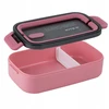 Gertuvė Pietų-užkandžių dėžutė, Kite, 700ml, 2 skyriai, su įrankiais, rožinės sp.