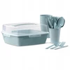 PIKNIKO RINKINYS, PLASTIKINĖ TURISTINĖ DĖŽĖ 6