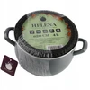 Pilkas emaliuotas puodas HELENA 4L Gas Traditional Induction Silesia Emalia