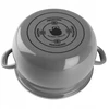 Pilkas emaliuotas puodas HELENA 4L Gas Traditional Induction Silesia Emalia