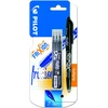 Pilot Pen Pilot Frixion juodas rašiklis 0.7mm + 3 papildymai