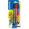 Pilot Pen Pilot Sca-400 permanentiniai markeriai, 3 vnt. (juodas, raudonas, mėlynas)
