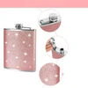 PILTUVAS 240 ml ROŽINIS GLITTER NERŪDIJANČIO PLIENO NEDARUS RINKINYS SU PILTUVU