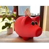 Pink DEKORATYVINĖ KERAMINĖ PIGGY BOX XL Rožinis 16x23 Lenkijos gamybos