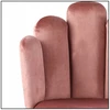 Pink Gold Glamour Rožinė Coral Velour kėdė tualetiniam stalui SOPI grožio salonas