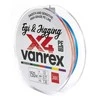 Pintas valas Vanrex Egi&amp;Jigging X4 Braid Lucky John 0.17mm/150m Multi Color