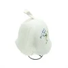 Pirties kepurė Don't worry Be happy balta/vilna100%