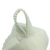 Pirties kepurė Don't worry Be happy balta/vilna100%