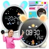 Pixel ZEGAR BUDZIK KRÓLIK DLA DZIECI Naktinė lempa LED TIMER Baltas SZUM akumuliatorius
